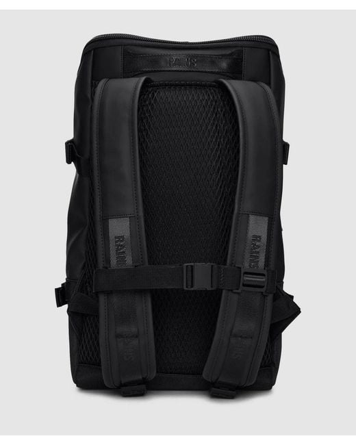 Rains Black Trail Cargo Backpack