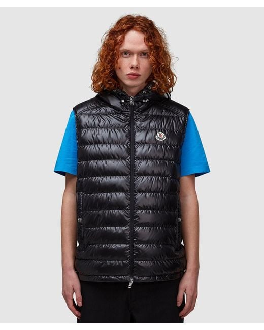 Moncler Blue Clai Down Gilet ( for men