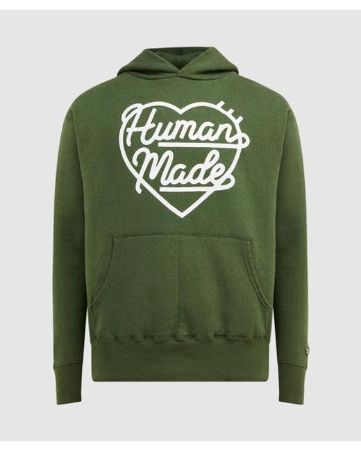 Human Made Tsuriami Logo Hoodie in Green for Men | Lyst Canada