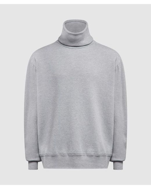 Homme Plissé Issey Miyake Gray Wool Smooth Jumper for men