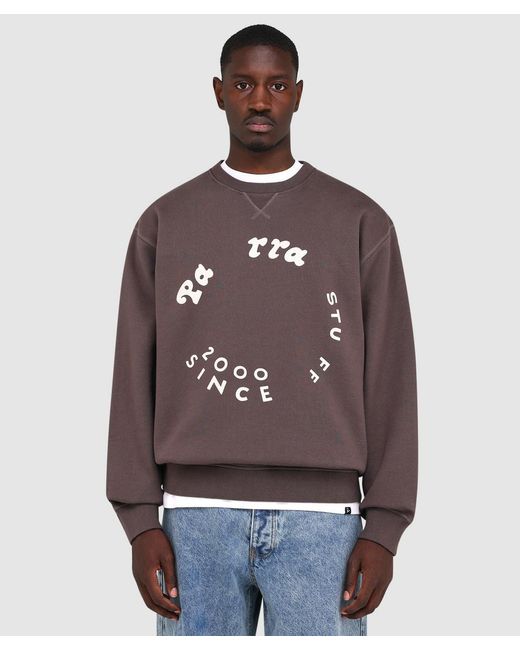 Parra Brown Gasoline Sweatshirt for men