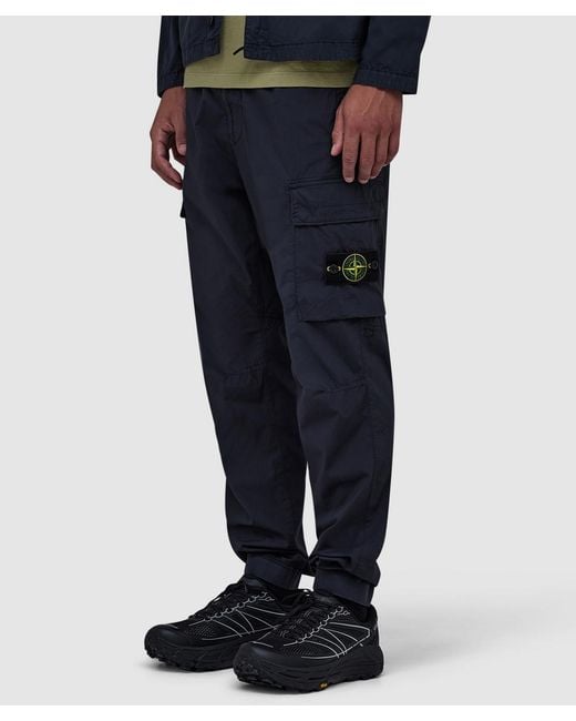 Stone Island Blue Paracadute Cargo Pant for men