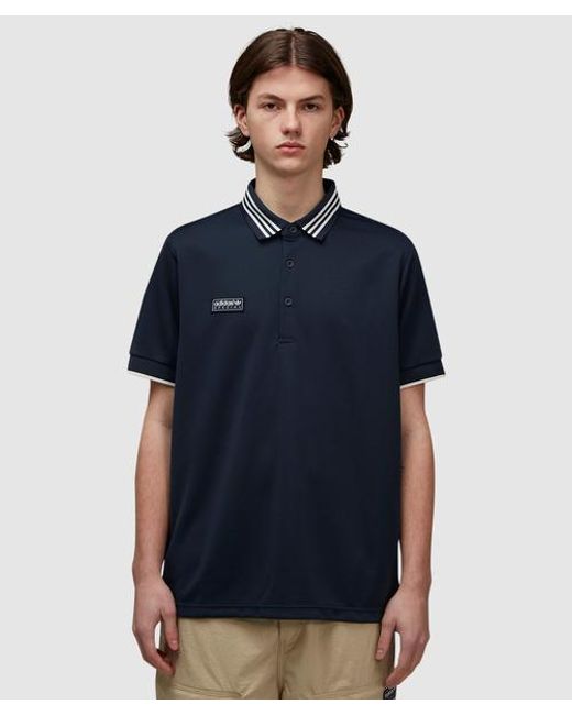 Adidas Originals Blue Polo From The 'Spezial' Collection for men