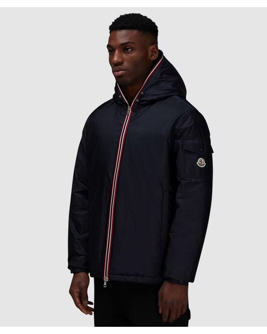 Moncler Blue Evettes Contrast Trim Jacket for men