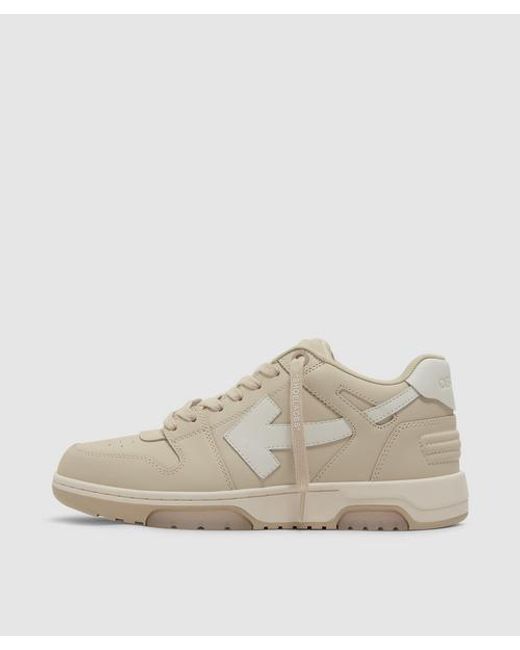 Off-White c/o Virgil Abloh Natural Out Of Office Leather Sneaker for men