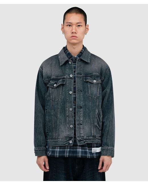 Neighborhood Washed Denim Type-4 Jacket in Blue for Men | Lyst