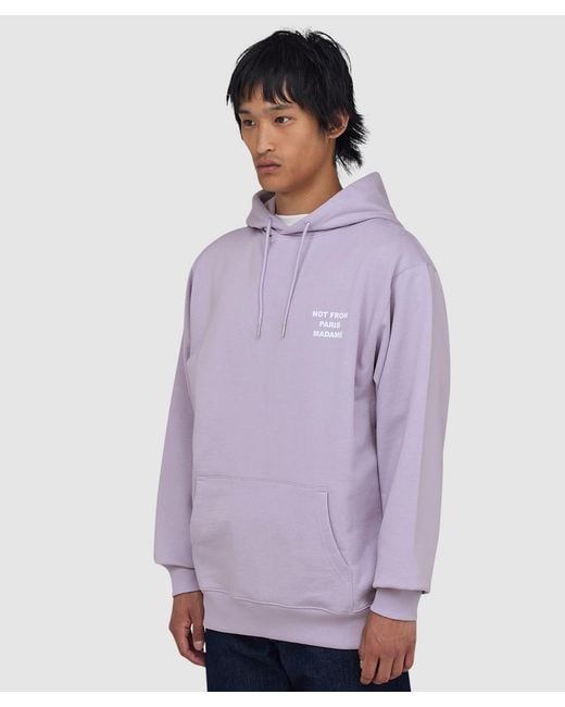 Drole de Monsieur Purple Slogan Hoodie (Lavander for men