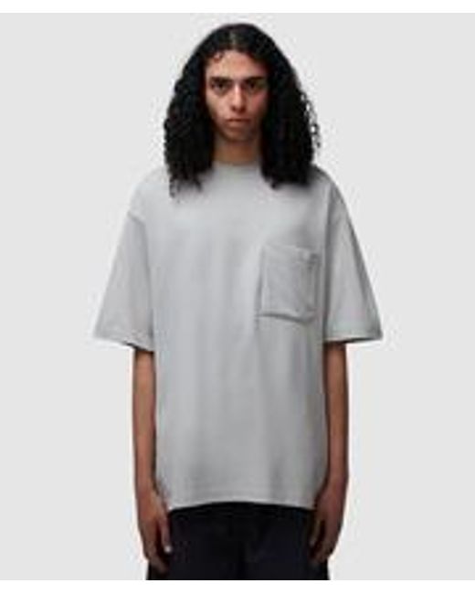 GOOPiMADE Gray 3d Form Pocket T-shirt for men