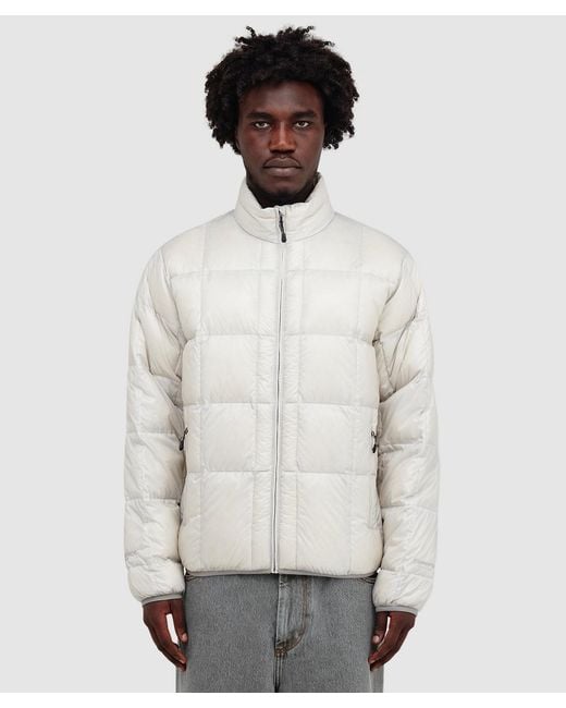 Thisisneverthat White Pertex Light Down Jacket (Stone for men