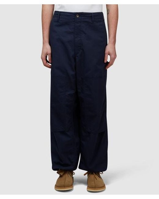 Engineered Garments Blue Ripstop Painter Pant for men