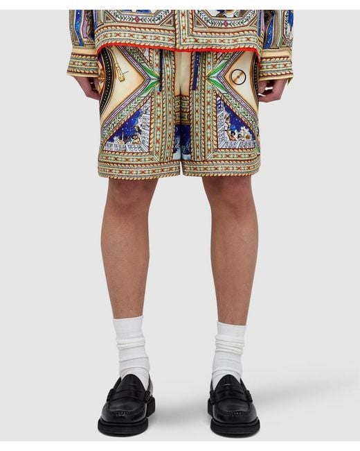 Casablanca Multicolor Plafond Orne De Musique Silk Short (Assorted for men