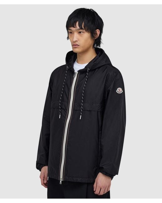Moncler Blue Nidge Zip Trim Shell Jacket for men