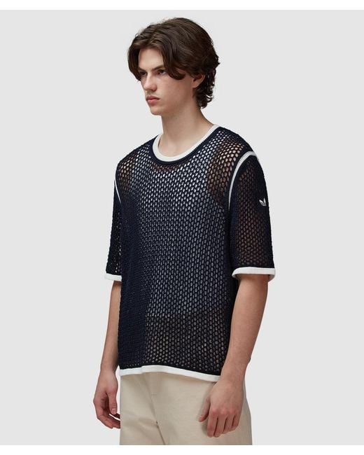 Adidas Originals Blue Knit T-Shirt (Night
