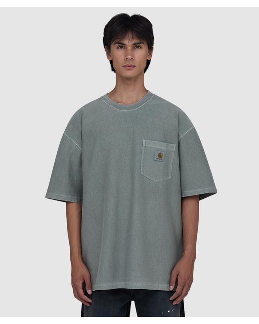 Carhartt Gray Loose Pocket T-Shirt (Shady for men