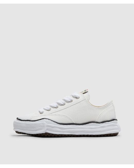 Maison Mihara Yasuhiro White Peterson Og Sole Low Canvas Sneaker