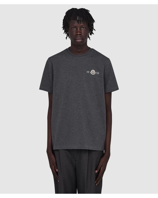 Moncler Black 1952 T-Shirt for men