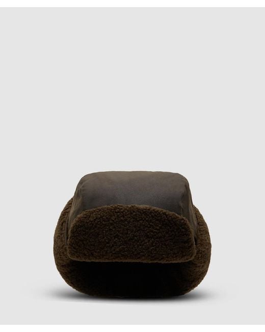 Barbour Black Morar Wax Trapper Hat