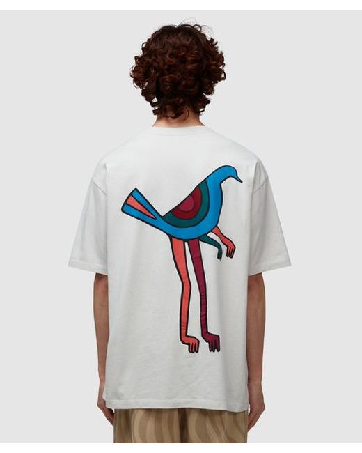 Parra White Pigeon Legs T-shirt for men