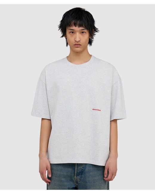 About Blank White Box T-Shirt Marl for men