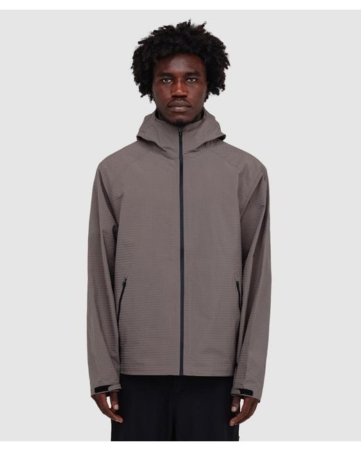 Hiking Patrol Gray Waypoint Ripstop Hooded Jacket (Dk Taupe for men