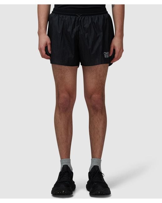 OVER OVER Black Track Short for men