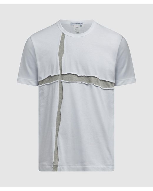 Comme des Garçons Gray Cross Body T-shirt for men