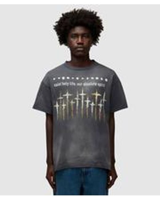 SAINT Mxxxxxx God T-shirt in Gray for Men | Lyst