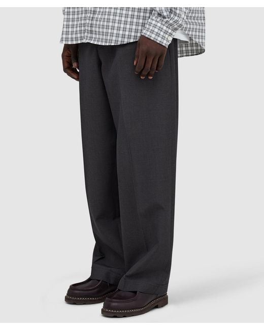 mfpen Black Patch Pant Wool for men