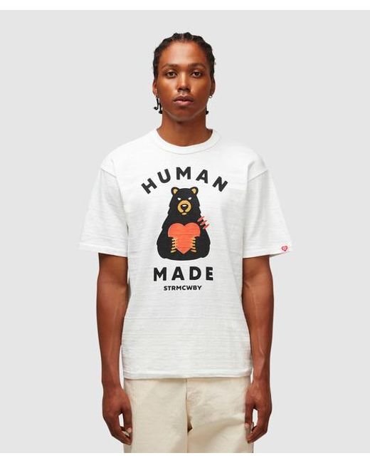 Human Made Graphic Bear Heart T-shirt in White for Men | Lyst
