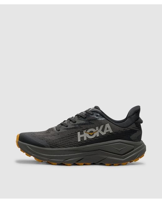 Hoka One One Black Challenger 8 Gore-Tex Sneaker (Asphalt Varsity for men
