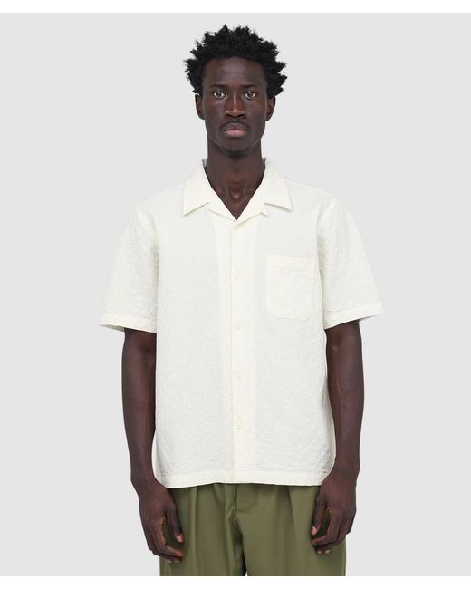 Universal Works White Road Shirt (Ecru for men