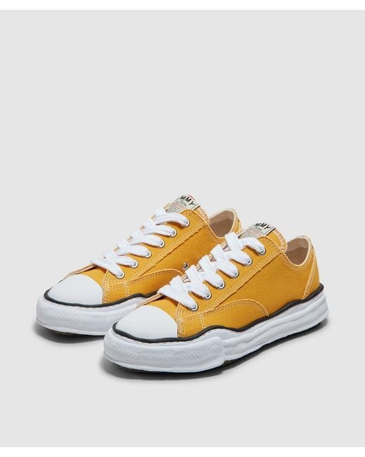 Maison Mihara Yasuhiro Metallic Peterson Og Sole Low Canvas Sneaker