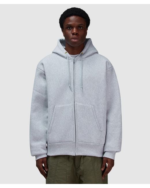 Camber USA Gray 231 12Oz Zip Hoodie for men