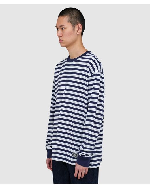 Parra Blue 1992 Long Sleeve T-Shirt for men