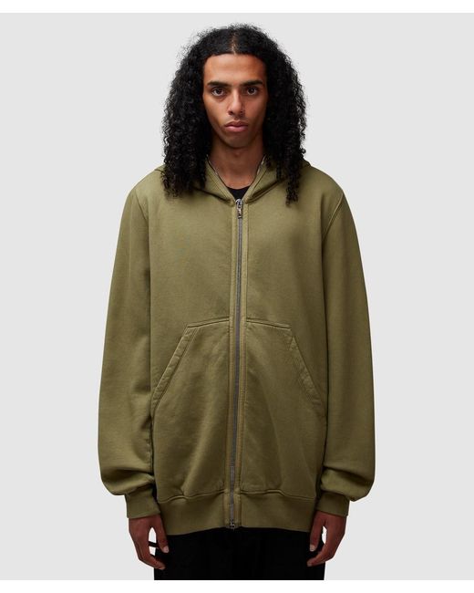 Rick Owens Green Jumbo Gimp Hoodie for men