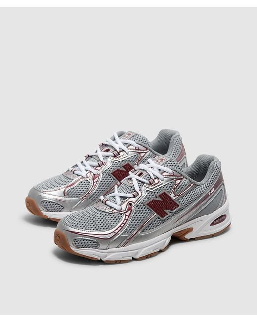New Balance Gray 740 Sneaker (Monarch Burgundy for men
