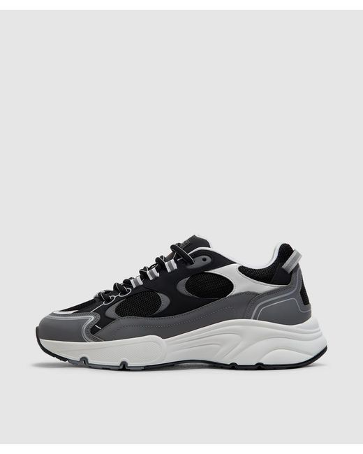 Cleens Black Pulse Runner Sneaker (Carbon for men