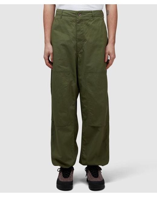 Engineered Garments Green Ripstop Painter Pant for men