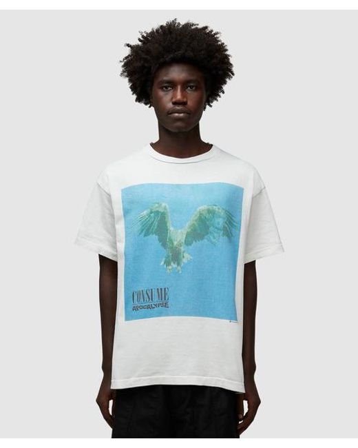 SAINT Mxxxxxx Blue Consume T-shirt for men
