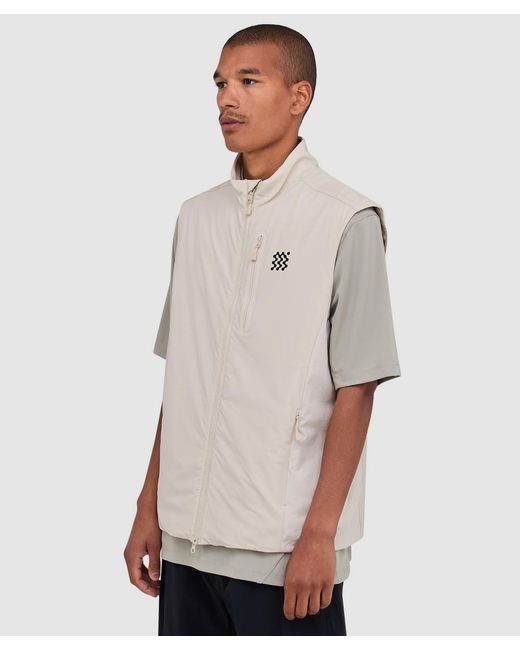 Manors Gray Insulated Course Gilet (Ivory for men