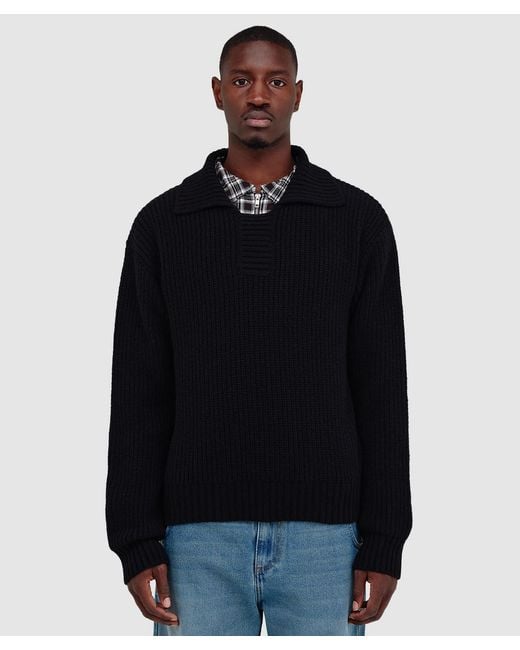 mfpen Collar Sweater in Black for Men | Lyst
