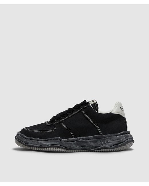 Maison Mihara Yasuhiro Black Wayne Low Og Sole Canvas Sneaker