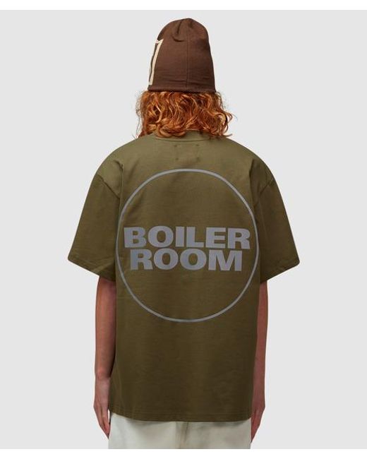 BOILER ROOM Green Logo T-shirt for men
