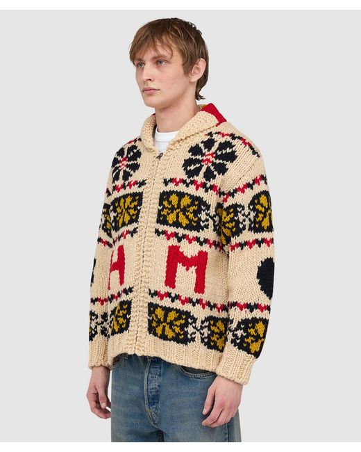 Human Made Red Cowichan Jacket for men