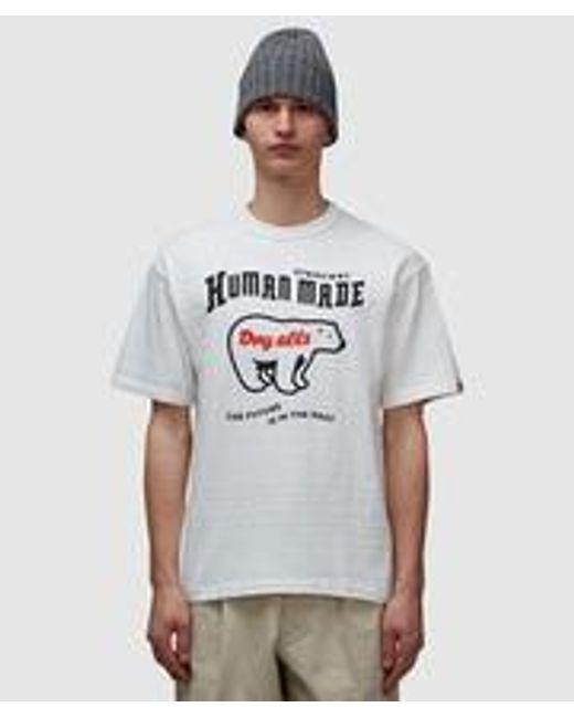 Human Made White Polar Bear T-shirt for men
