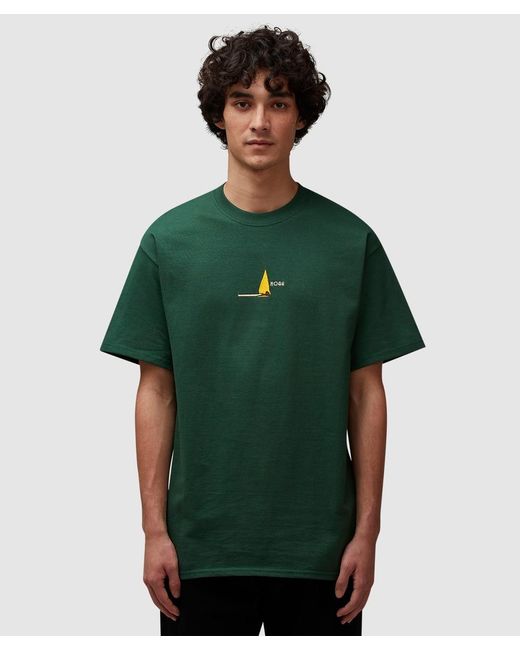 Noah NYC Green Match Tee (Forest