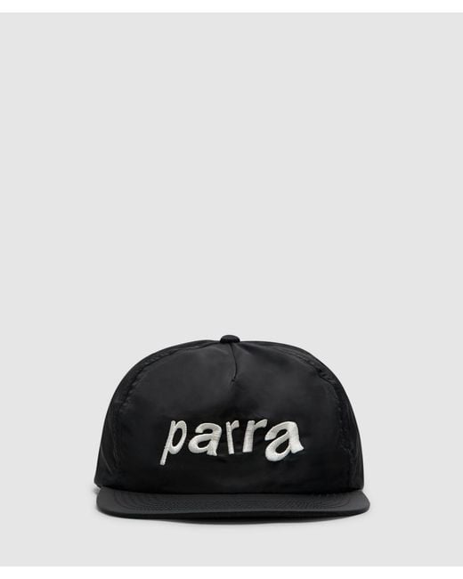 Parra Black Distorted 90S Memory 6 Panel Cap