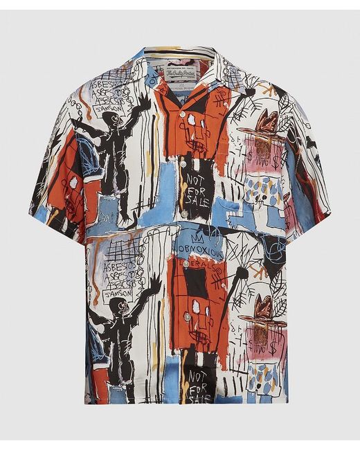 Wacko Maria X Jean-michel Basquiat Hawaiian Shirt in Red for Men | Lyst UK