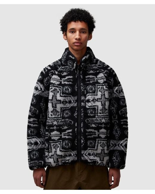 Manastash Black Chimayo Fleece Jacket for men