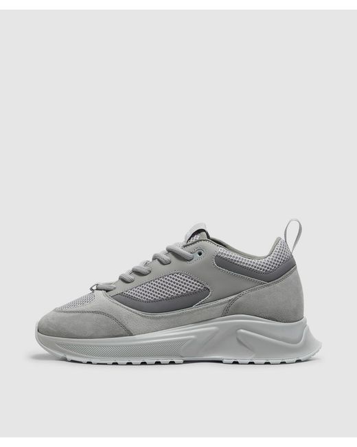 Cleens Gray Essential Runner Sneaker for men
